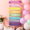 Teen Girl's Motivational Wooden Hanging Sign - Princess, Butterfly, Rainbow Design