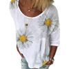 Elegant Plus Size Women's Summer Shirt Blouse Featuring Breathable Soft Material And Boho Vibes