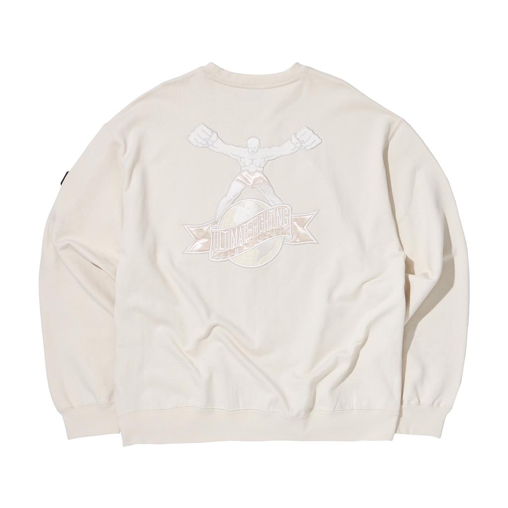 UFC SPORT Ufc Ultiman Applique Sweatshirt Cream U3Swt1343Cr