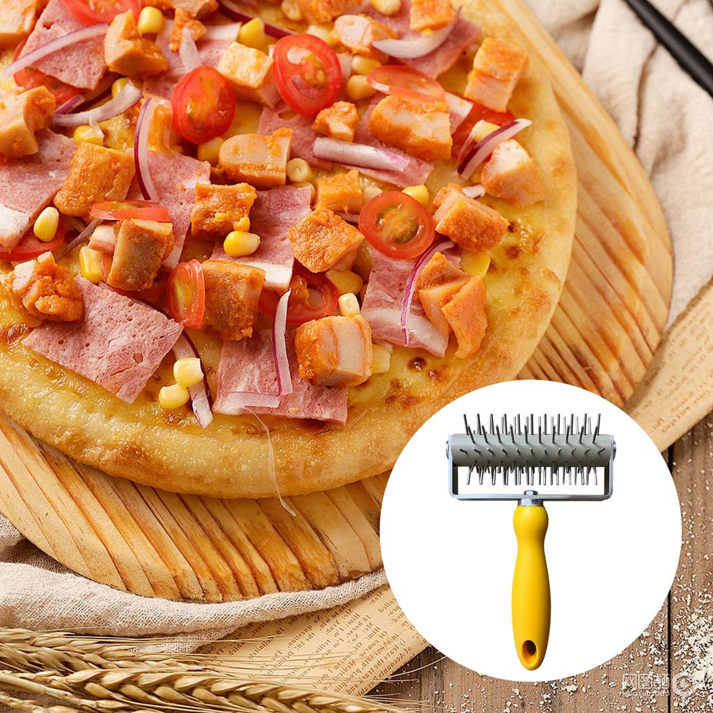 Pizza Dough Roller Easy to Use Wheel Hole Punch Dough Hole Maker Pastry Puncher for Sandwich Flatbread Pastry DIY Bakery