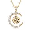 Sterling Silver Moissanite Necklace for Women High-end Design Pendant Niche Smart Clavicle Chain Female Fine Jewelry