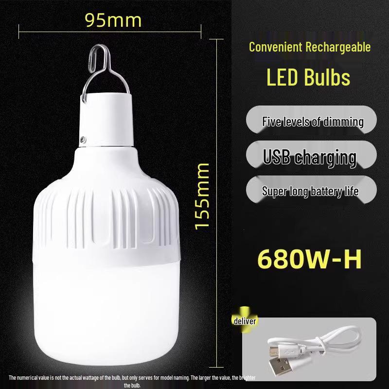 Portable LED Night Market Light: Super Bright, Cordless, Long Battery Life for Outdoor Stalls