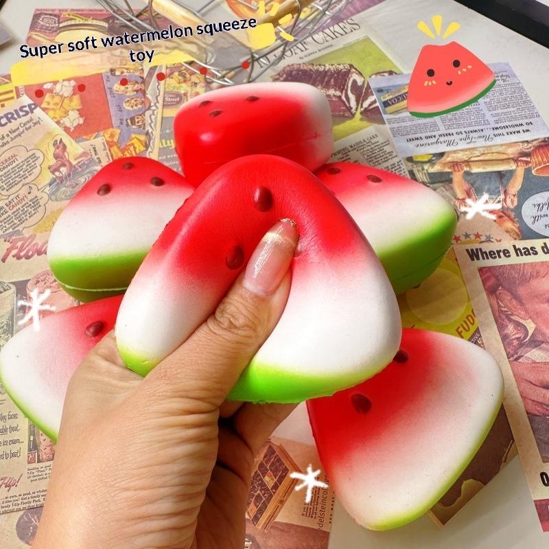 1Pc Squishy Watermelon Fidget Toy Anti Stress Slow Rising Fruit Squeeze Stress Reliever Pressure Reducer