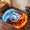 Tappeto in Velluto di Cristallo con Stampa Calcio Ipswich Town, Tappeto da Pavimento Interno Comodo Assorbente d'Acqua Antiscivolo