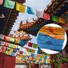 Tibetan Prayer Flags 20 Pieces Buddhist Banner 10x6 Inches Sacred Art Tibetan Prayer Flags for Peace Meditation Indoors Decor
