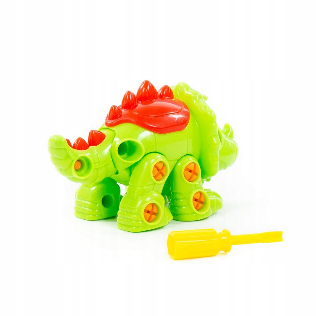 Dinosaur for Screwing Unscrewing Triceratops Green