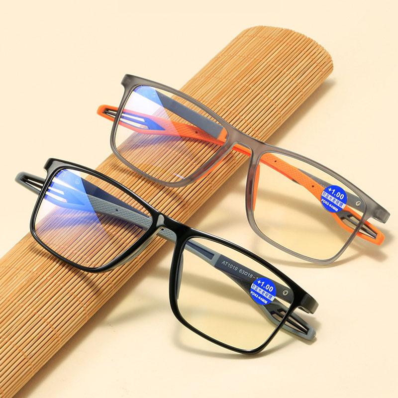 Fashion TR90 Light Sports Anti Blue Light Presbyopia Reading Glasses Women Male Elderly Reading Eye Protection Sports Anti Slip