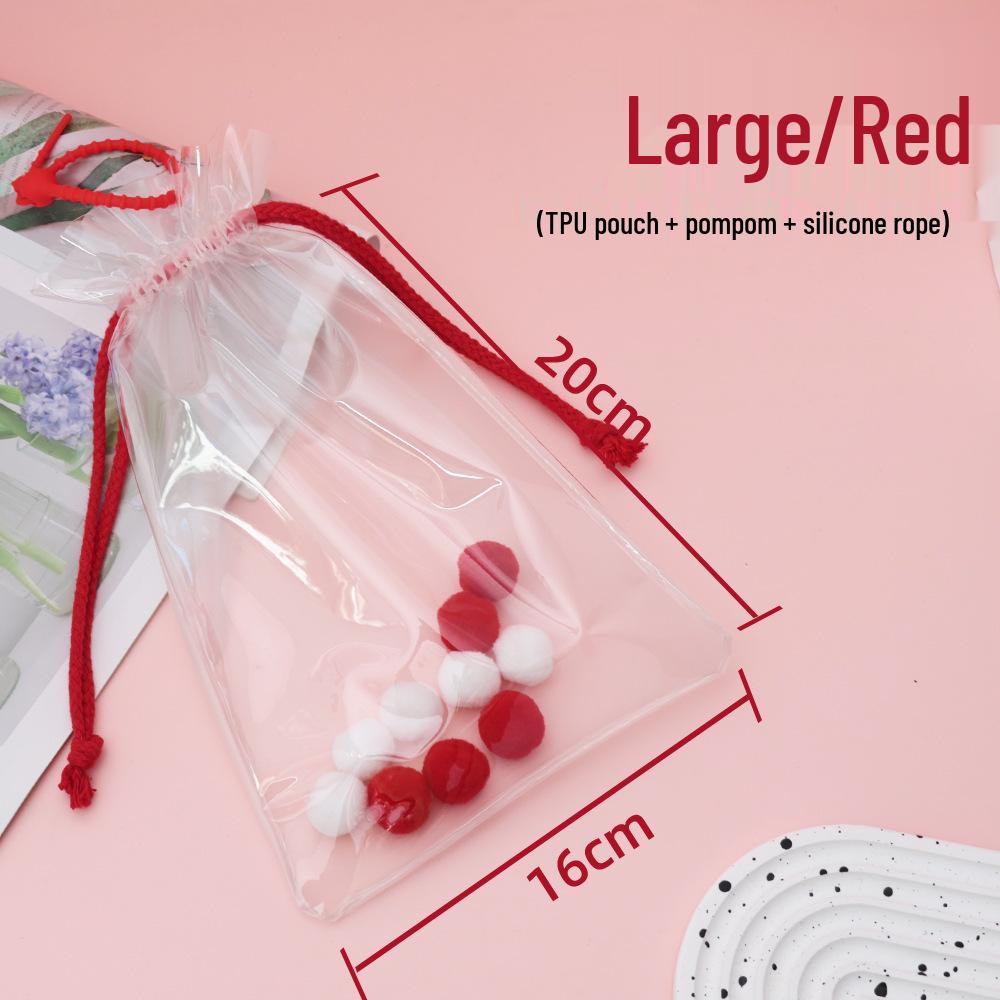 4.0 Heart Silicone Outdoor Doll Storage Case - Transparent, Dustproof, 20cm Protective Pouch