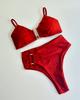 Bandeau Bikini Push Up Women Swimsuits 2025 Sexy Female Swimwear Brazilian Bikini Set Thong Biquini Swim Suits Solid Beachwear