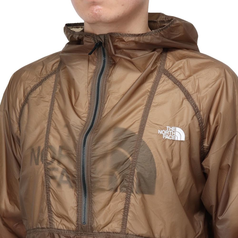 North Free Run water kelp L [The Face] Anorak, unisex, repellent, windproof, lightweight, tan,