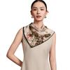 Shanghai Story Wool Silk Blend Floral Square Scarf