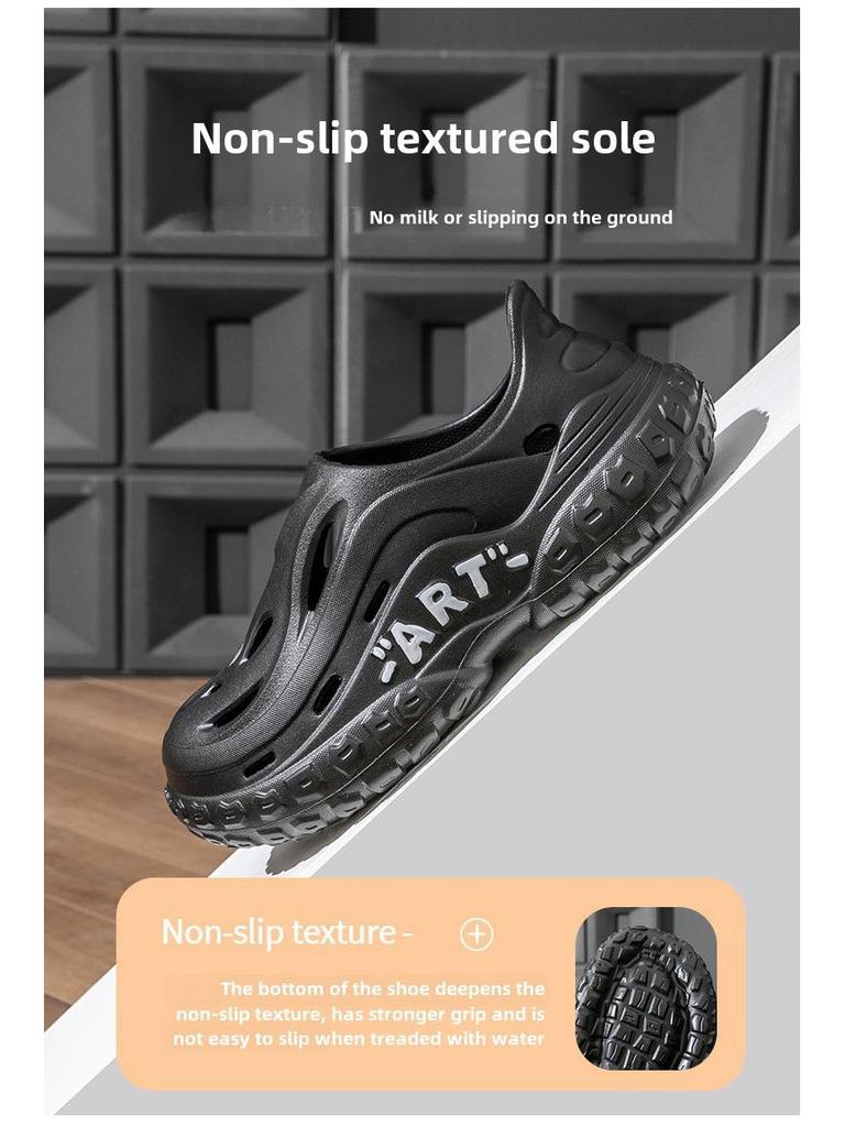 Męskie letnie outdoorowe buty sportowe plażowe z zakrytymi palcami i grubą podeszwą