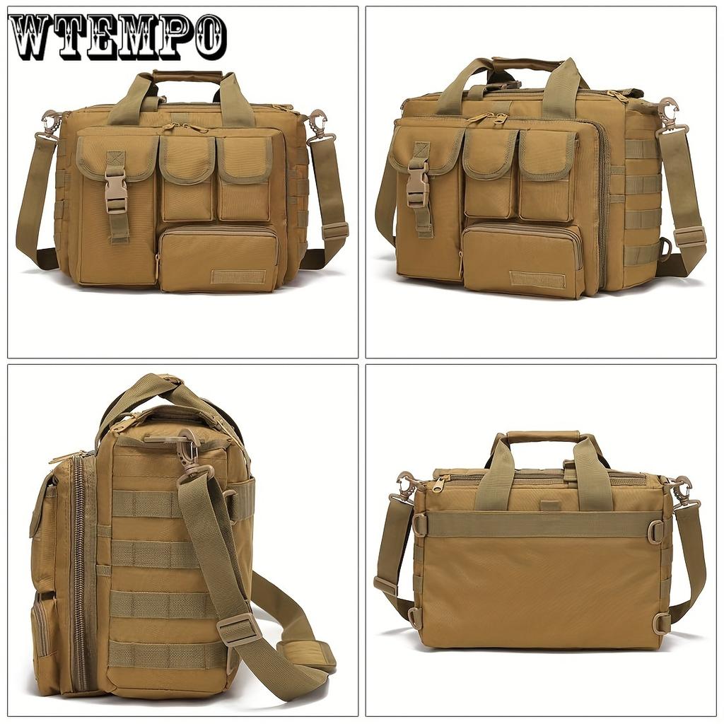 Taktická brašna, 15palcová pánská taška přes rameno Vojenská brašna pro muže Vojenská taška na notebook Taška přes rameno