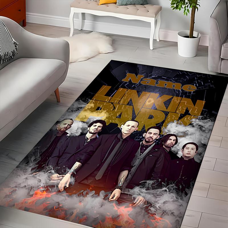 Custom Personalization Linkin Park Area Rug - Perfect For Kitchen, Bathroom,Laundry Room Decor Large Size Available,Gift All Seasons