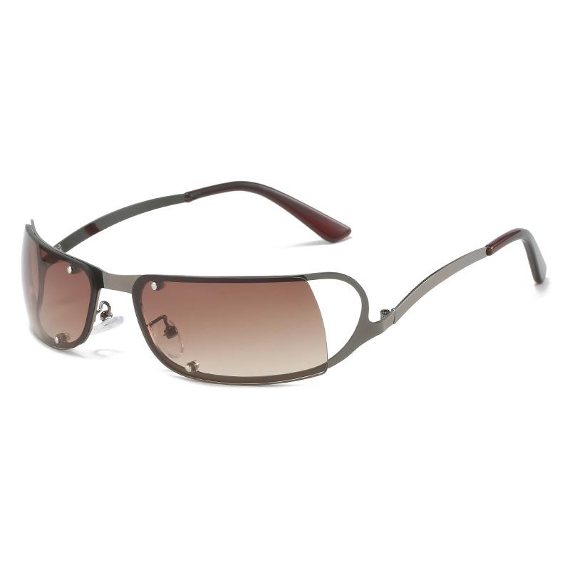 

2000 S Retro One Piece Sunglasses Women Luxury Small Wrap Around Sun Glasses UV400 Ladies Men New Fashion Y2k Eyewear Shades AS