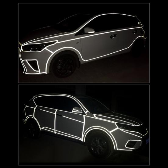 Reflektierendes Klebeband, selbstklebender Sicherheitsaufkleber für Fahrrad, Motorrad