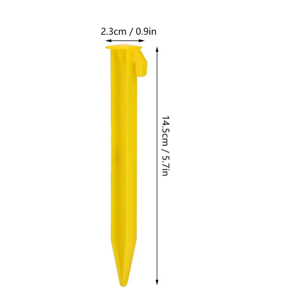 5PCS Lightweight Nylon Peg Ground Nails Screw Nail Stakes for   Soil Ice