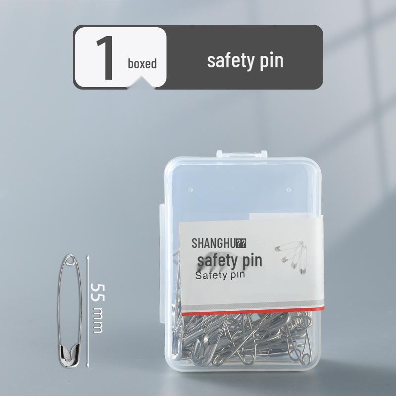 Vintage Large & Small Safety Pins: U-Shaped Brooch and Paper Clip Style for Clothes