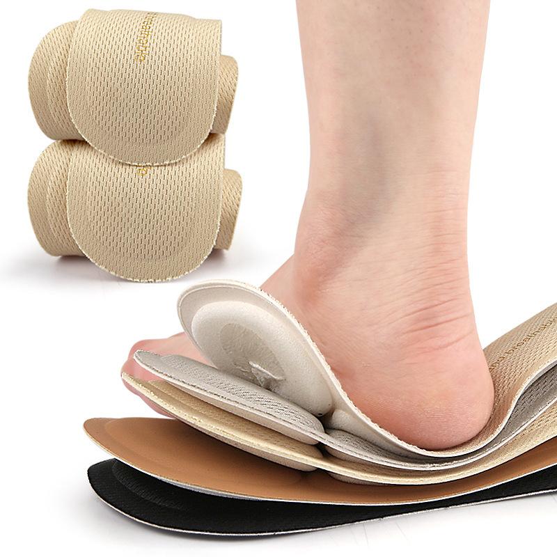Women's Sandals with Self-adhesive Insoles Sweat-absorbing Non-slip Stickers and Arch Support Pads