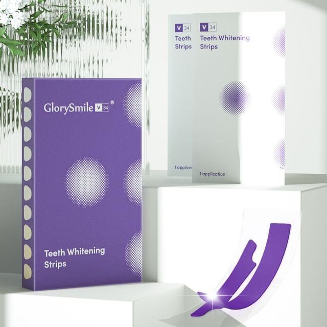 GlorySmile - V34 Teeth Whitening Strips 7 pairs