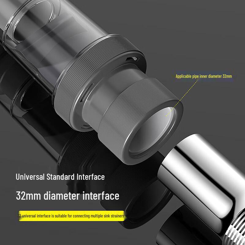 Haili Geruchshemmendes Teleskop-ABS-Waschbecken-Abflussrohr