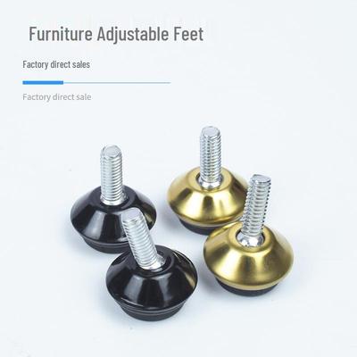 Adjustable M8/M6 Furniture Shelf Feet Pads with 360° Screw