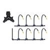 6mm Quick Connection Y-Type Automatic Water Distributor 1/2" 3/4" Thread Tap Adapter for 1/4" Pipe Garden Lawn Micro Irrigation
