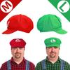 Sombrero de Sol Octogonal Oficial de Personaje Mario para Adulto, Gorra de Béisbol y Set de Accesorios