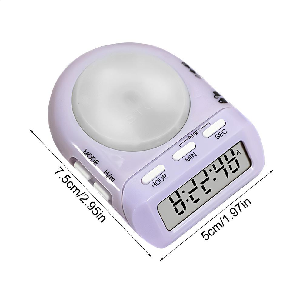 

Kitchen Digital Timer Silent Countdown Alarm Clock Vibration Alert Magnetic Back Stand For Classroom Cooking Study Work Training