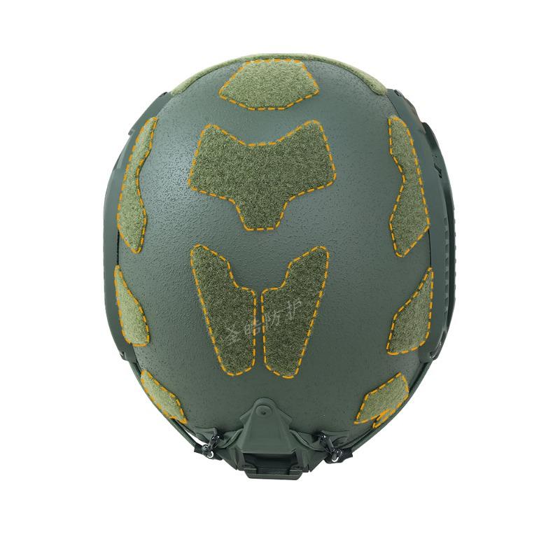 Wendy Fast High-Cut SF Fiberglass Helmet with Velcro, 1.5 kg - Dried Squid Safety Protection & Suspension.