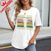 Wish You Were Beer Vintage Rainbow Glass Unisex Tshirt Cotton Short Sleeve Casual Summer Fashion Top Gift For Beer Lover