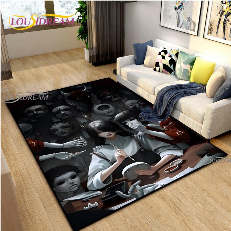 

Junji-Ito fear Carpet for Living Room Bedroom Rug Kitchen Kid Door Unslip Floor Mat Birthday gift photography props Alfombra Rug 40x60cm