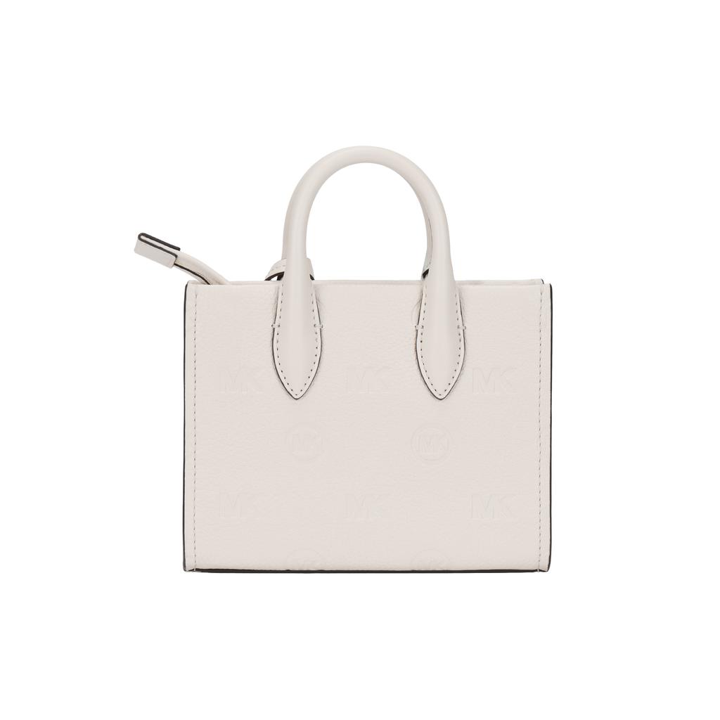Michael Kors MK Mirella Classic Logo Print Adjustable Shoulder Strap Leather Crossbody Bag Women bags Cream 35F3G7ZC0LLTCREAM