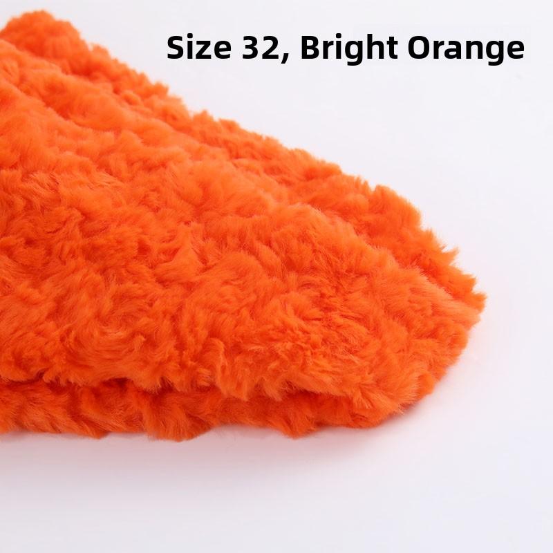 Thickened Rabbit Fur Brushed Cotton Doll DIY Fabric Rose Patterned Fur Collar Clothing Material Home Decor Sponge Pad Fabric