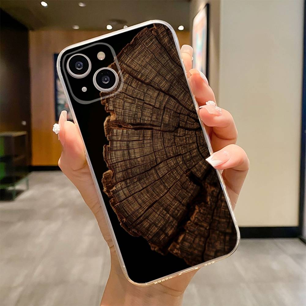 Natural Wood   Phone Case For iPhone 17 16e 16 15 14 13 12 11mini Pro Max X XR XSMAX 8 7 Air Plus Soft Cover