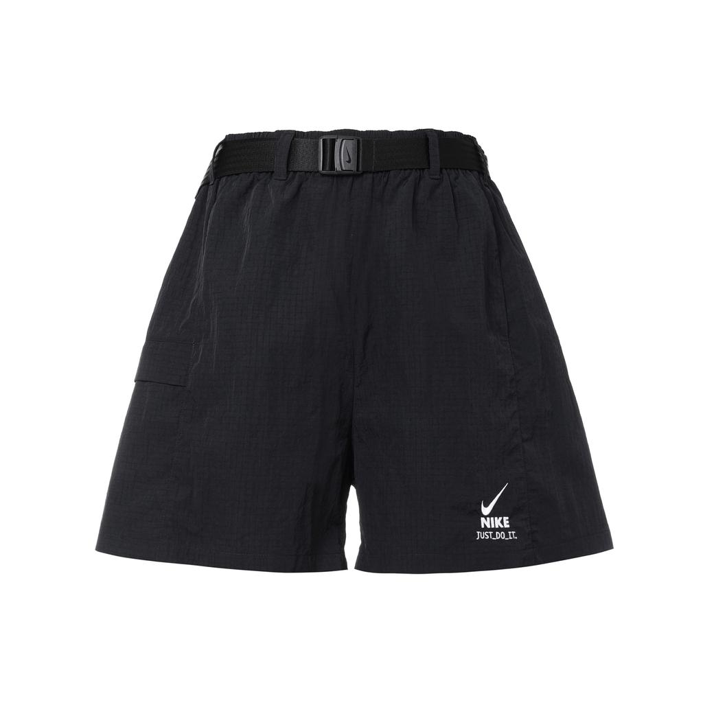 Nike Sportswear City Utility Solid Logo Casual Mid-Rise Shorts Women Shorts Black DV8045-010