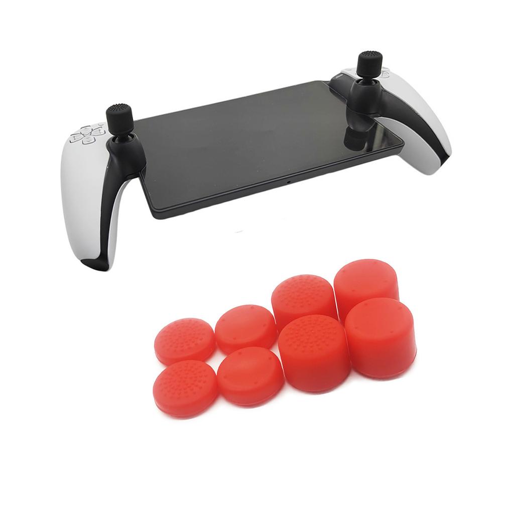 8 adet/set Silikon Baş Parmak Çubuğu Tutma Kapakları PlayStation Portal Uzaktan Kumandalı Konsol Oyun Kumandası Joystick için