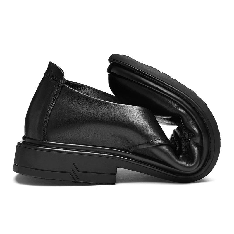 Men's Formal Dress Shoes Oxfords for Men Fashion Wedding Shoes Classic Split Leather Party Casual Mens Shoes Retro Soft Non-Slip