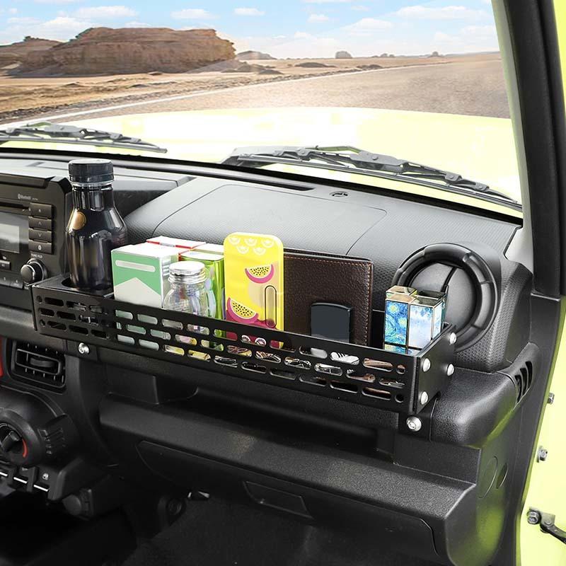 Copilot Armrest Handle Storage Box Organizer Container Aluminum Alloy Accessories Fit for Suzuki Jimny 2019 Up Car Accessories