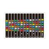 Miwayer Guitar Fretboard Notes Map Labels Stickers 6 String Transparent and Black Fingerboard Fret Decals for Guitar Beginner