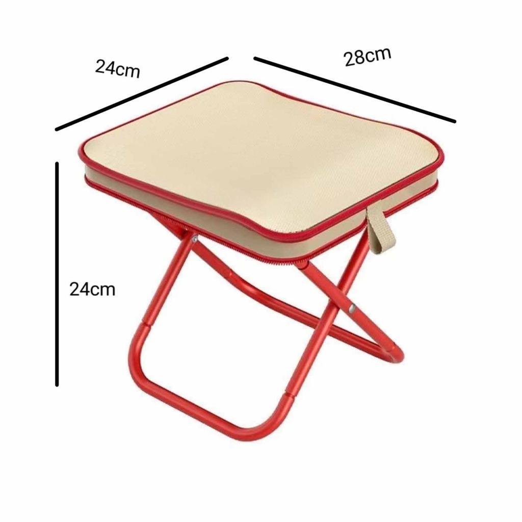 Portable Folding Chair for Outdoor Camping, Compact Multi-Functional Bench & Fishing Stool, Lightweight Foldable Small Seat for Travel