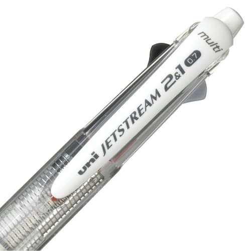 Mitsubishi Pencil Multi-Function Pen Jet Stream 2&1 0.7 Transparent Easy to Write MSXE350007.T