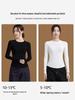 Women's Slimming Long Sleeve Velvet-Lined Base Layer Shirt - Autumn/Winter Fashion Round Neck Top