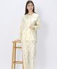 long long cotton blend jacquard jersey CR [Wing/Wacoal] Pajamas, sleeves, pants, (main body), material, EP8073, women's,
