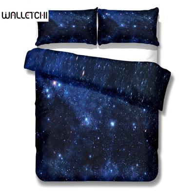 Star Galaxy Duvet Cover Set King Queen Double Full Twin Single Size Bed Linen Set