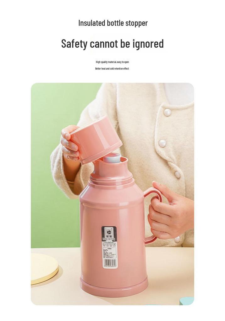 Macaron Insulated Hot Water Bottle Kettle with Lid for Winter