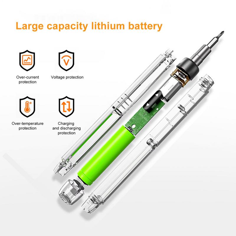 Screwdriver Electric Portable Mini Screw Driver Set Cordless Rechargeable Electric Screwdriver For Camping Emergencies Jewelry
