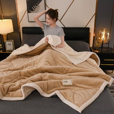 Thickened Milk Fleece Lamb Wool Warm Blanket for Sofa and Nap