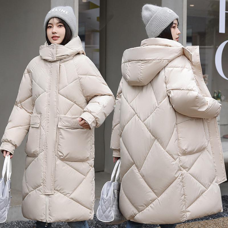 Winter cotton-padded women's new down cotton-padded women's knee-length thickened large-size jacket fashion cotton-padded jacket
