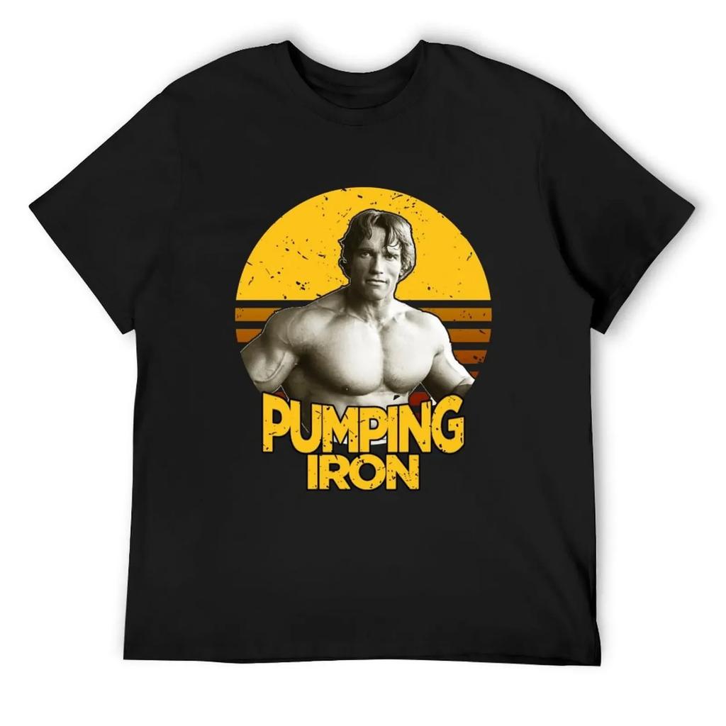 T-shirt Pumping Iron t-shirt grafiche in cotone t-shirt oversize anime t-shirt grafica t-shirt vintage t-shirt da uomo in cotone